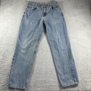 VINTAGE Ralph Lauren Jeans Mens 32x32 Straight Lightwash Distressed G2806 Cotton